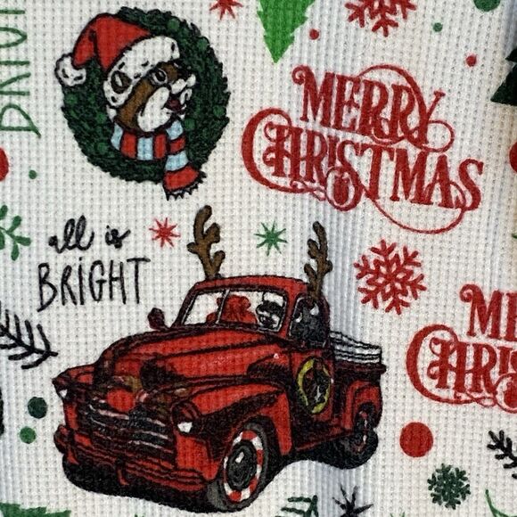 Buc-ees YOUTH MEDIUM Christmas One Piece Pajamas - Picture 2 of 11